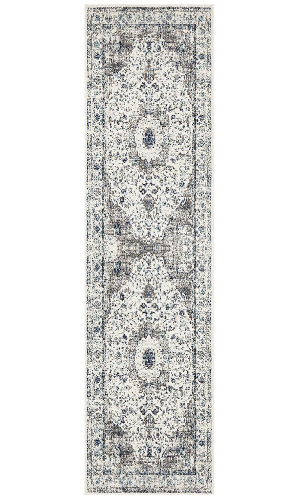 Evoke Mist White Transitional Rug