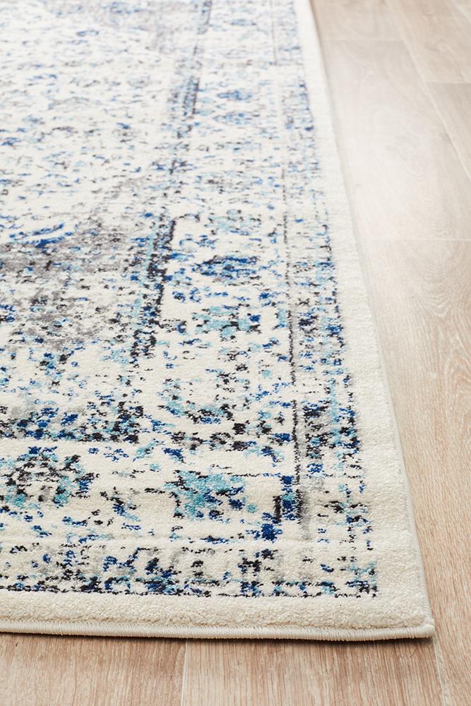 Evoke Mist White Transitional Rug