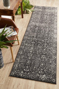 Evoke Estella Charcoal Transitional Runner Rug