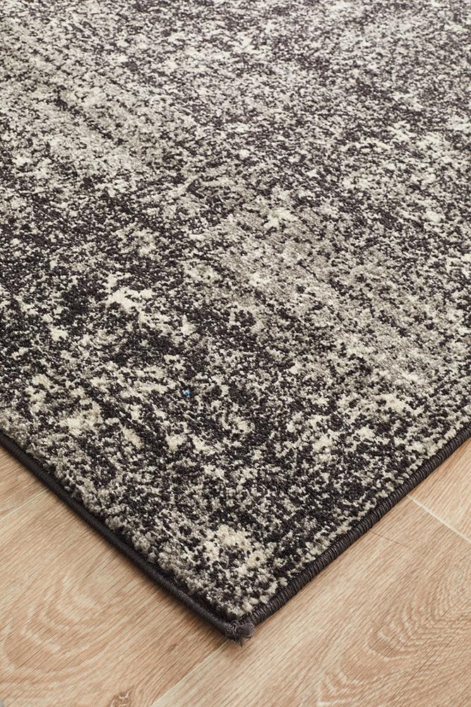 Evoke Estella Charcoal Transitional Runner Rug
