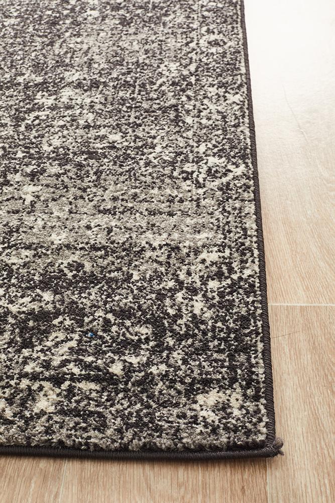 Evoke Estella Charcoal Transitional Runner Rug