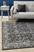 Evoke Estella Charcoal Transitional Rug