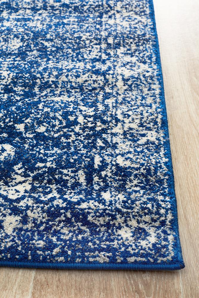 Evoke Oasis Navy Transitional Runner Rug