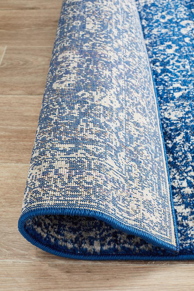 Evoke Oasis Navy Transitional Runner Rug