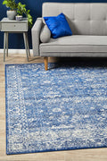 Evoke Oasis Navy Transitional Rug