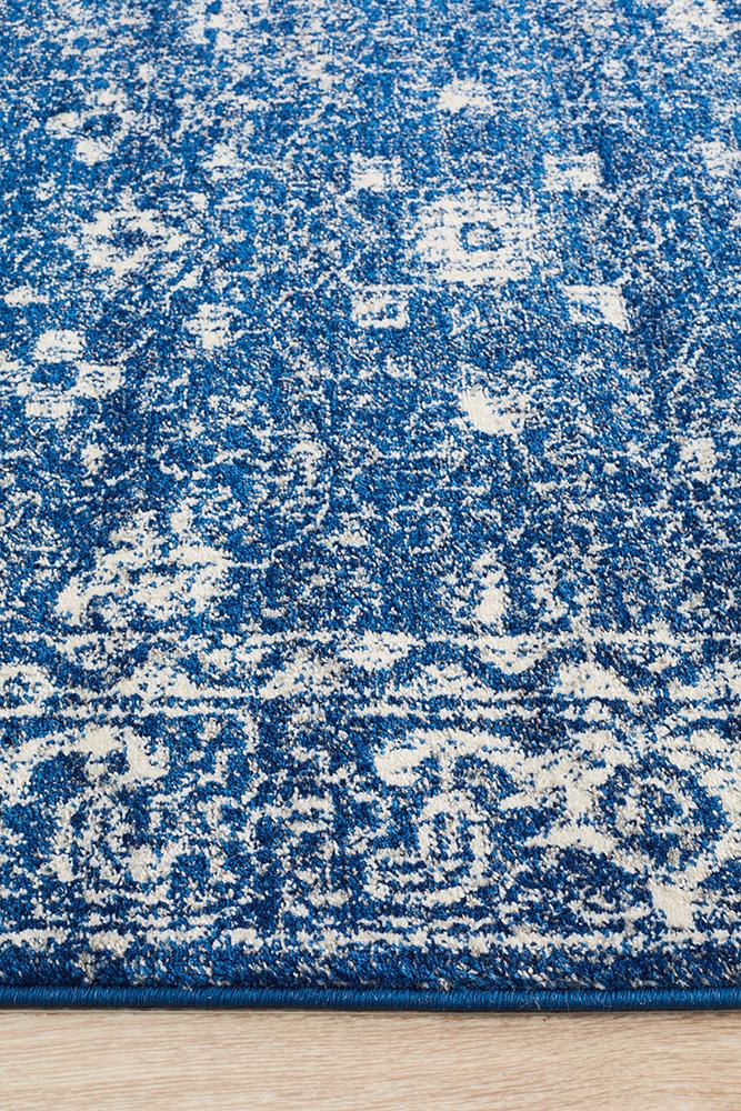 Evoke Oasis Navy Transitional Rug