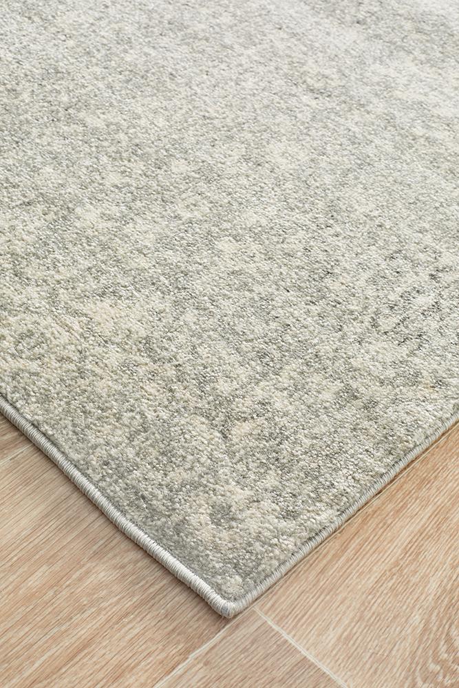 Evoke Shine Silver Transitional Runner Rug