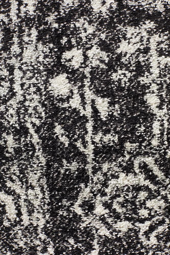 Evoke Scape Charcoal Transitional Runner Rug