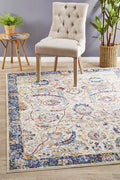 Evoke Peacock Ivory Transitional Rug