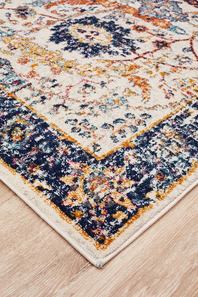 Evoke Peacock Ivory Transitional Rug