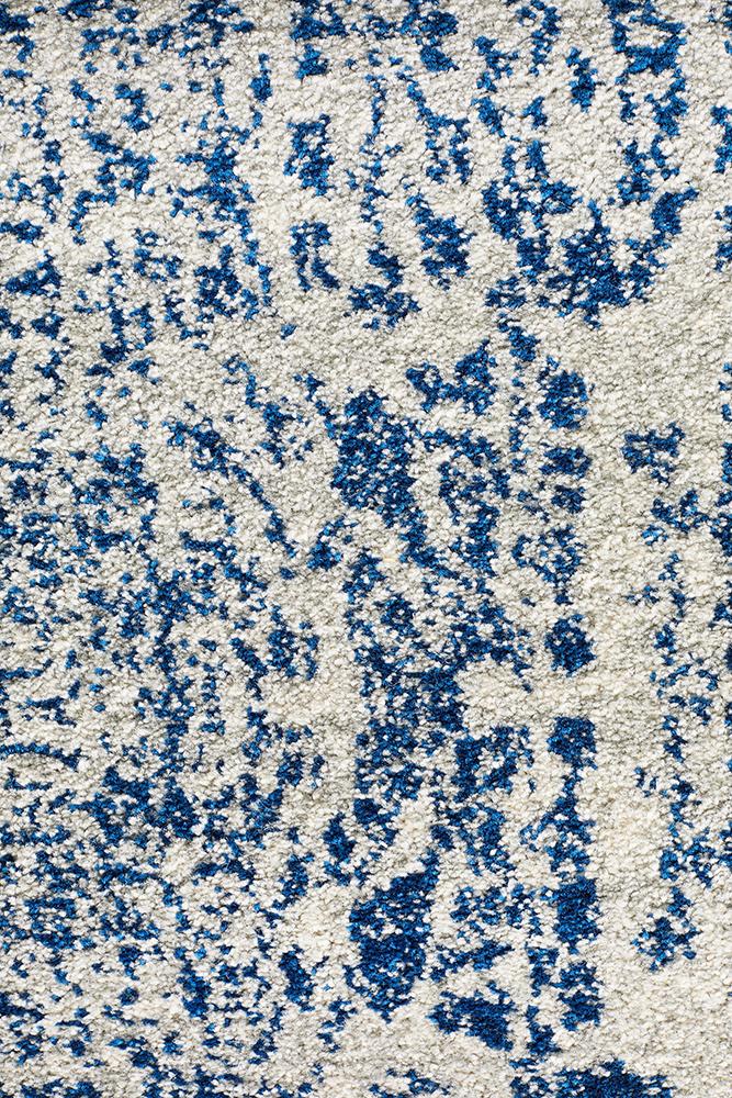 Evoke Frost Blue Transitional Runner Rug