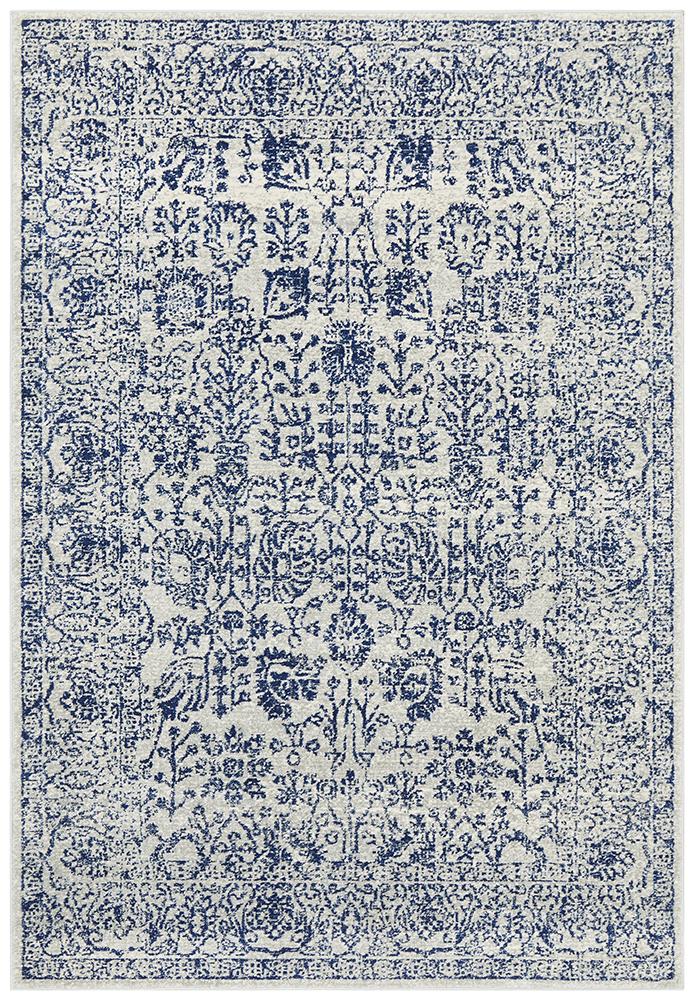 Evoke Frost Blue Transitional Rug