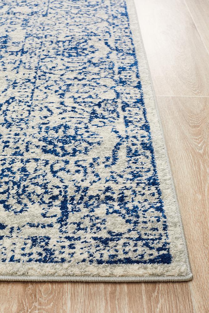 Evoke Frost Blue Transitional Rug