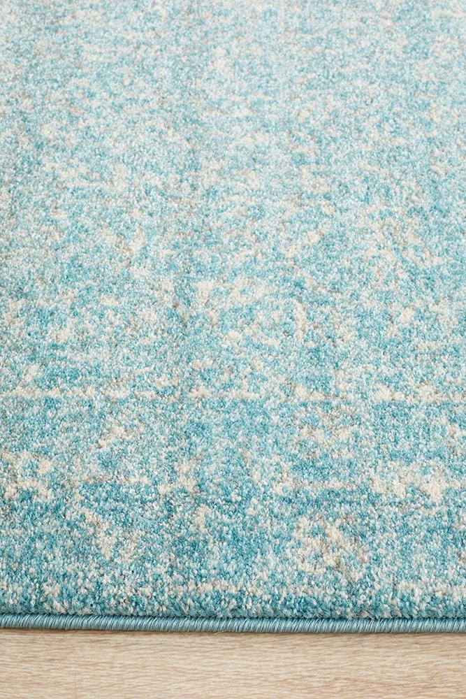 Evoke Depth Blue Transitional Runner Rug