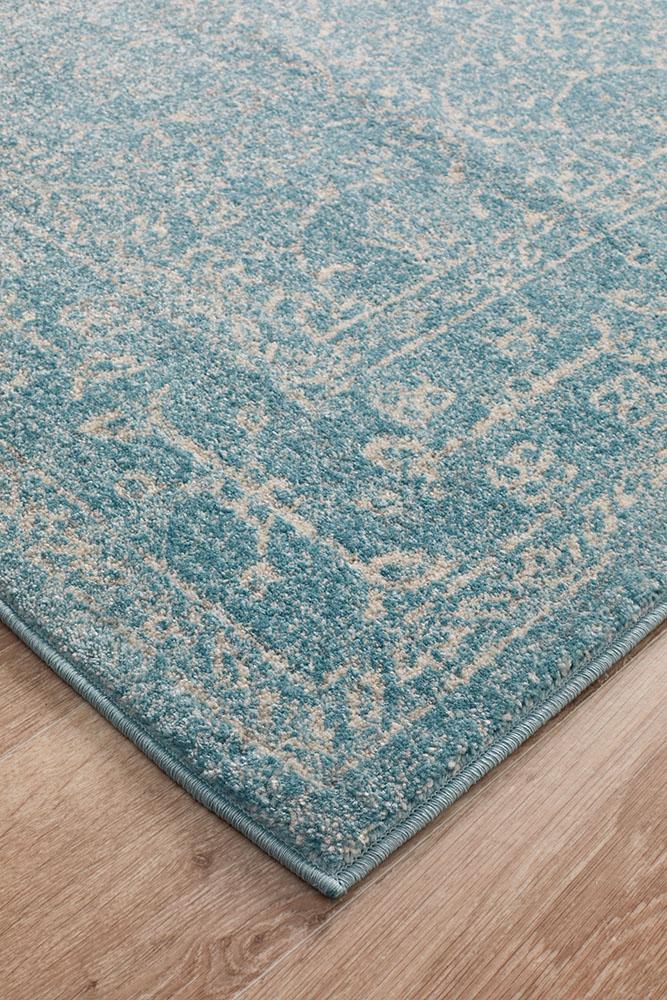 Evoke Depth Blue Transitional Rug