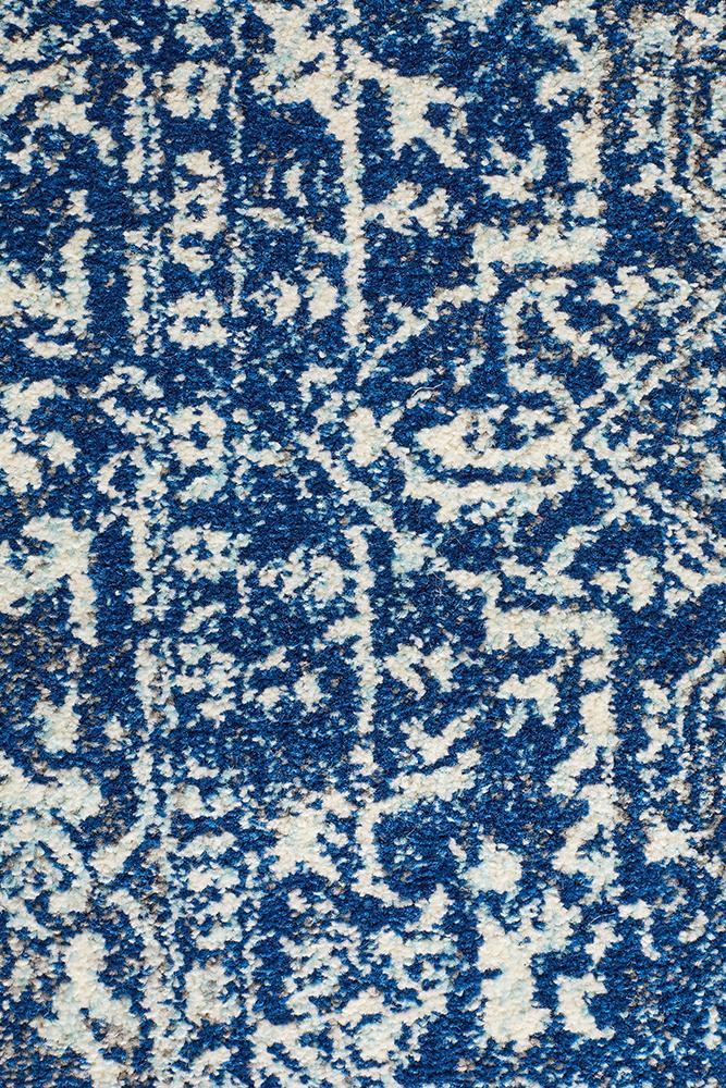Evoke Artist Navy Transitional Runner Rug