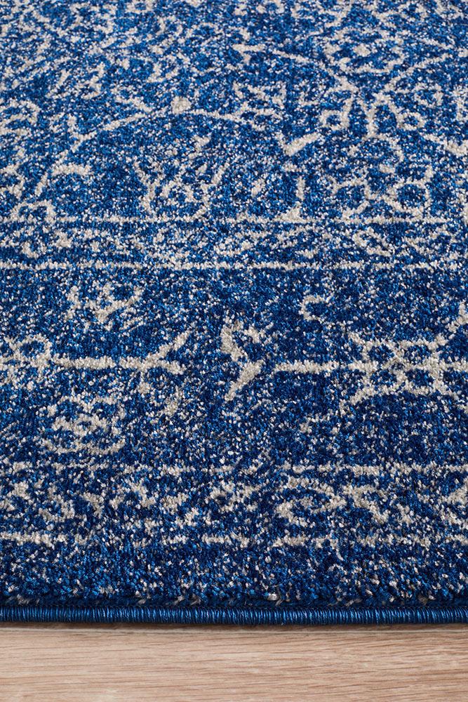 Evoke Artist Navy Transitional Rug