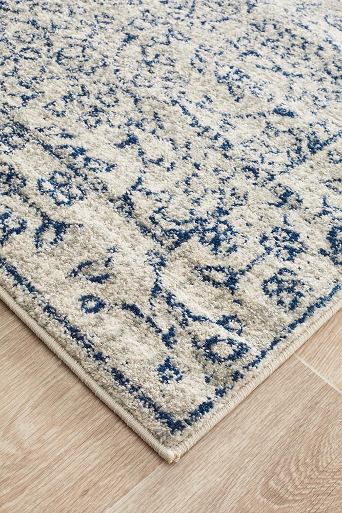 Evoke Whisper White Transitional Runner Rug