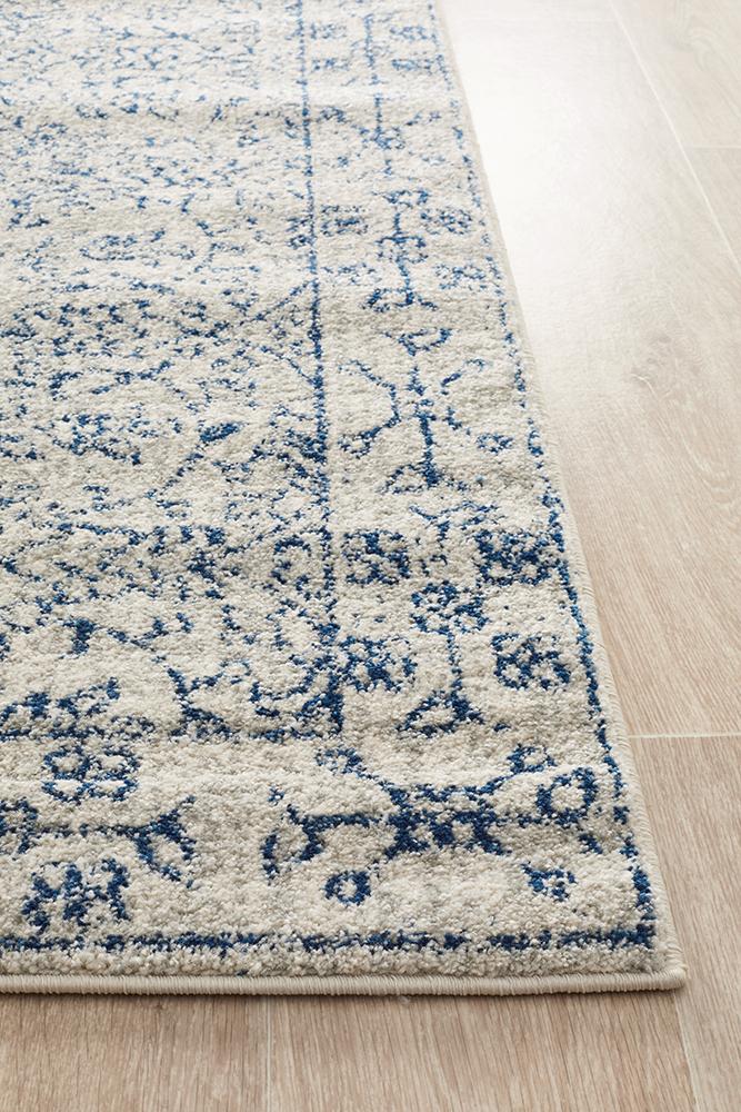 Evoke Whisper White Transitional Runner Rug