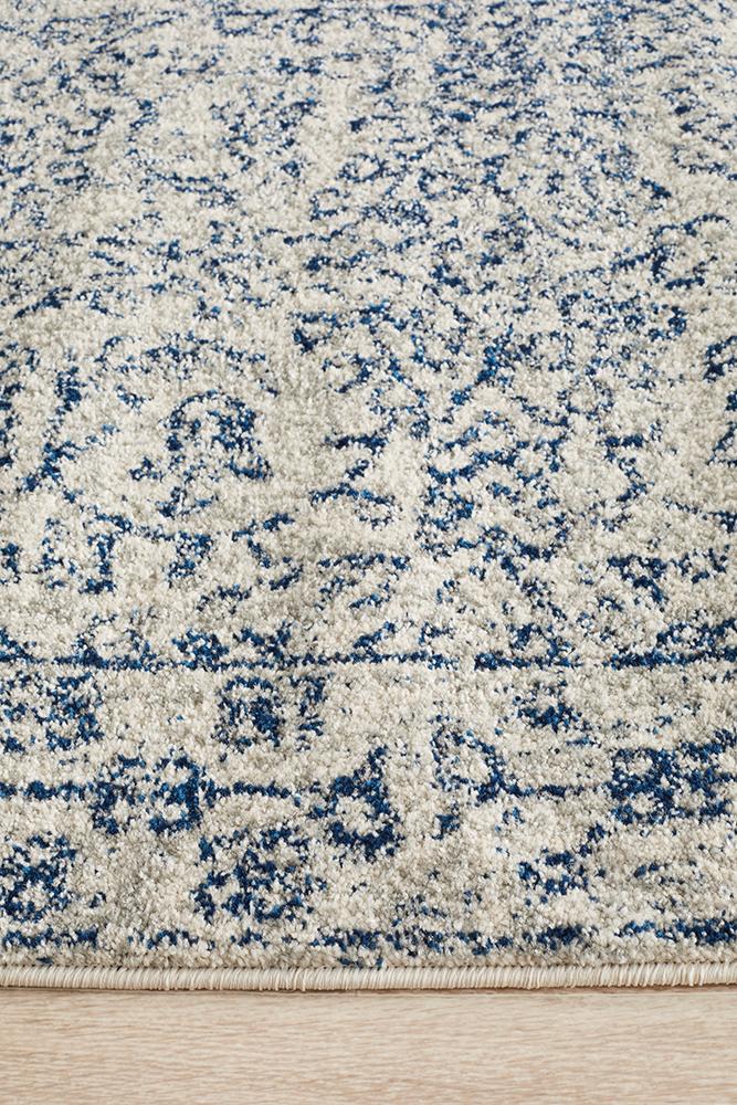 Evoke Whisper White Transitional Runner Rug
