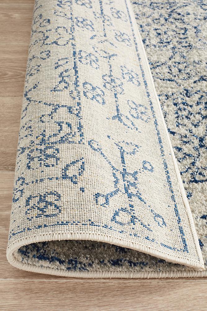Evoke Whisper White Transitional Runner Rug