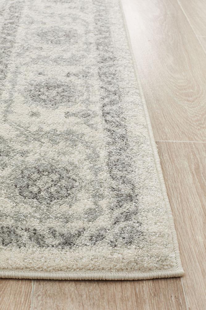 Evoke Winter White Transitional Rug