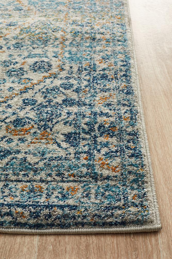 Evoke Duality Silver Transitional Runner Rug