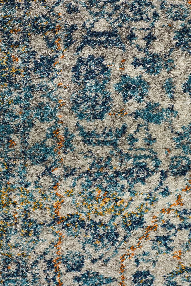 Evoke Duality Silver Transitional Runner Rug
