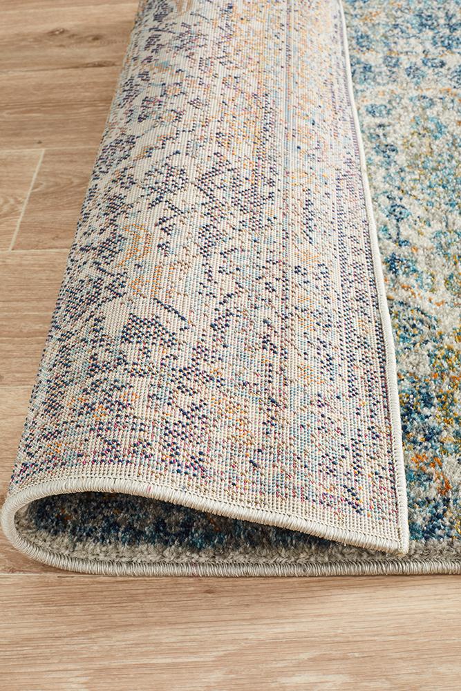 Evoke Duality Silver Transitional Runner Rug