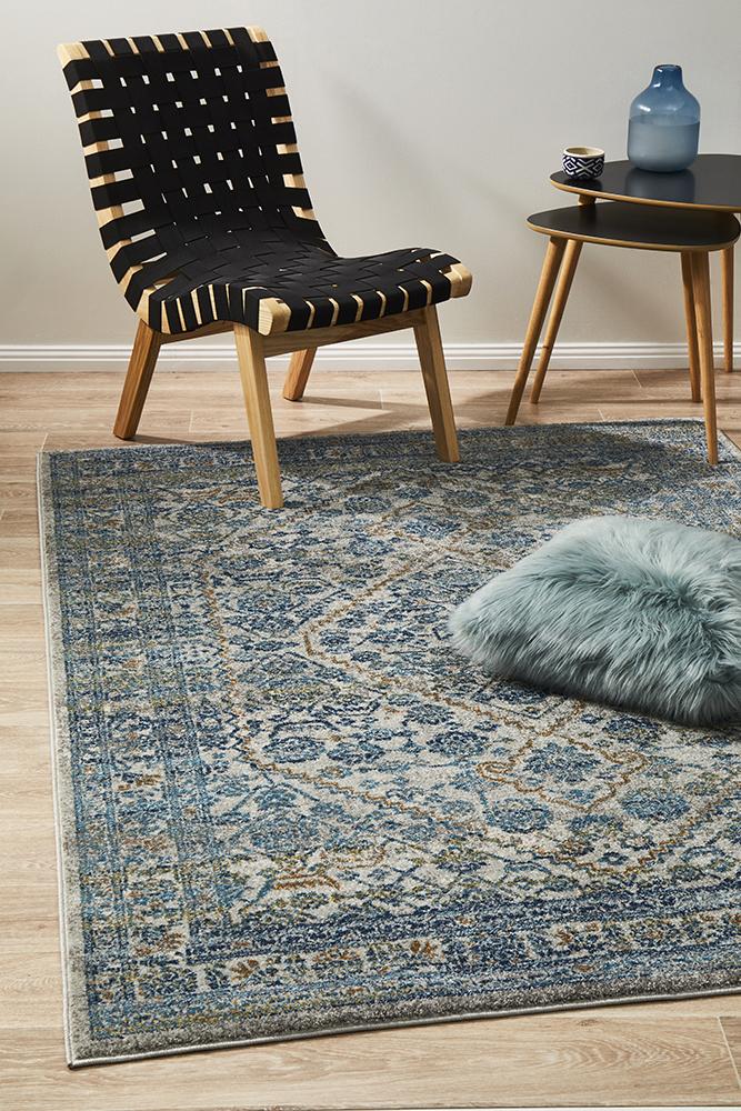 Evoke Duality Silver Transitional Rug