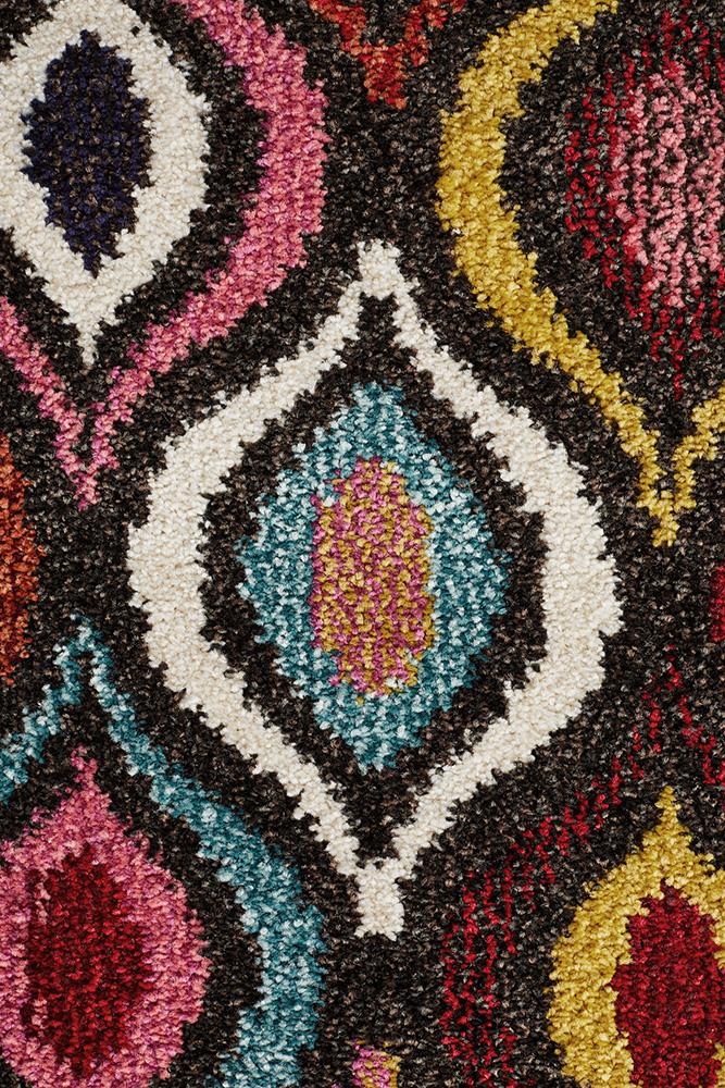 Gemini Modern 506 Multi Coloured Runner Rug