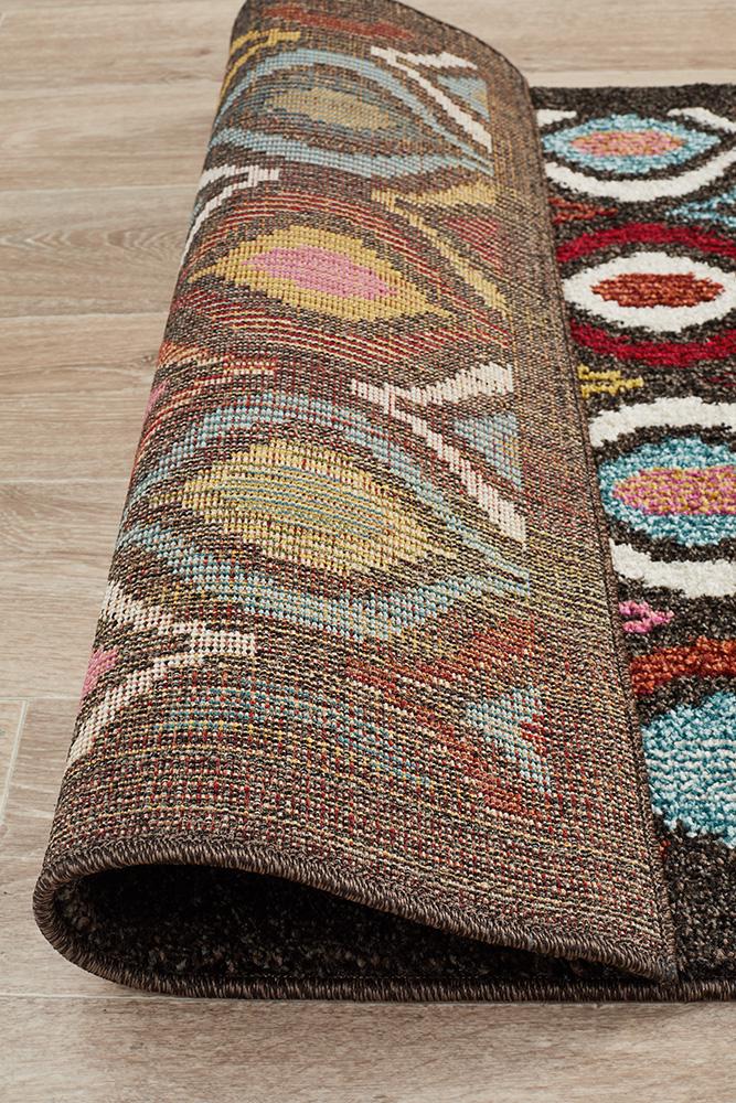 Gemini Modern 506 Multi Coloured Runner Rug