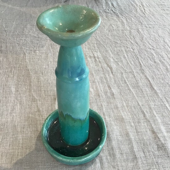 Vintage Green Candle Holder