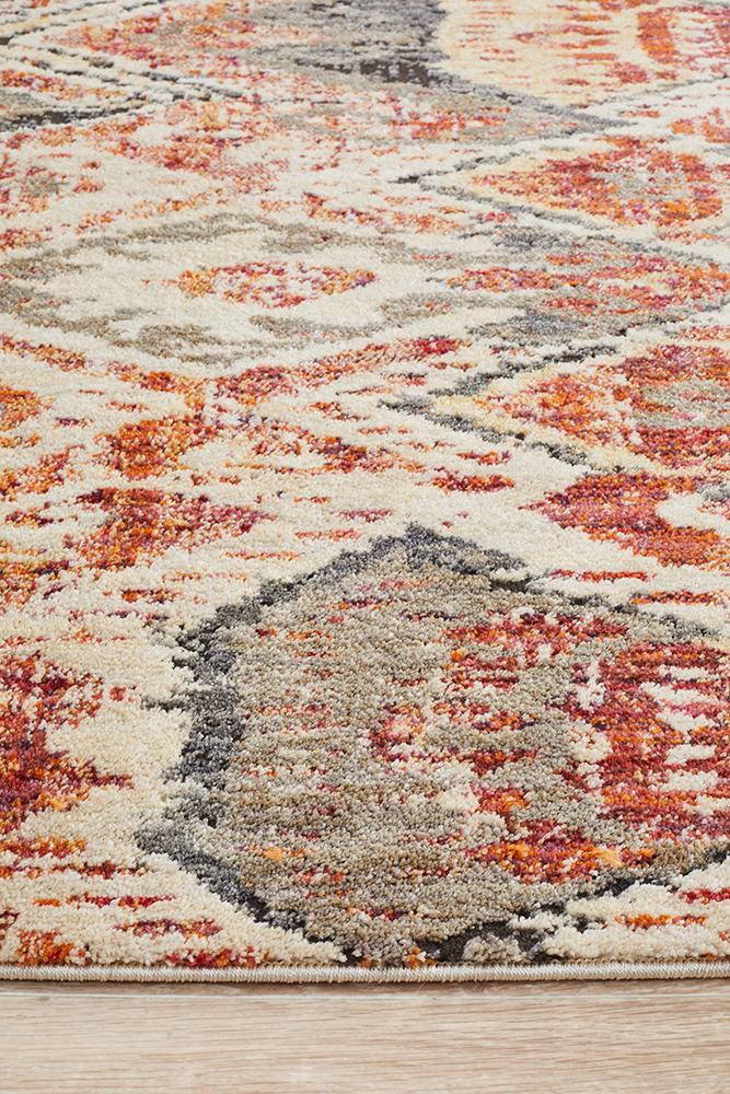 Jezebel Fluid Sunset Modern Rust Rug