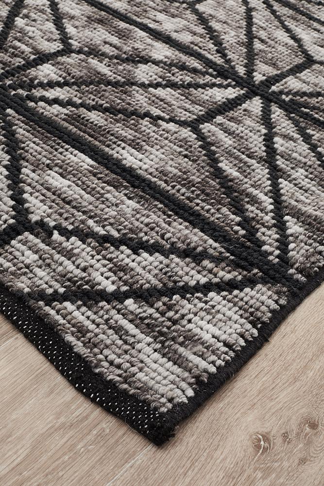 Miller Rhythm Motif Charcoal Rug