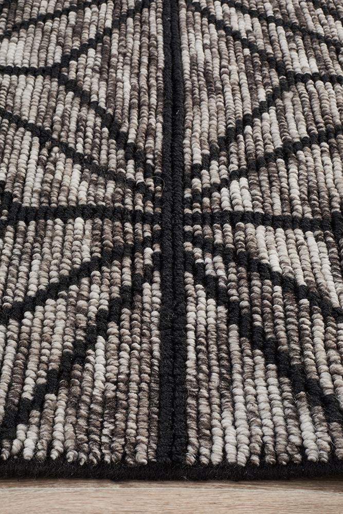 Miller Rhythm Motif Charcoal Rug