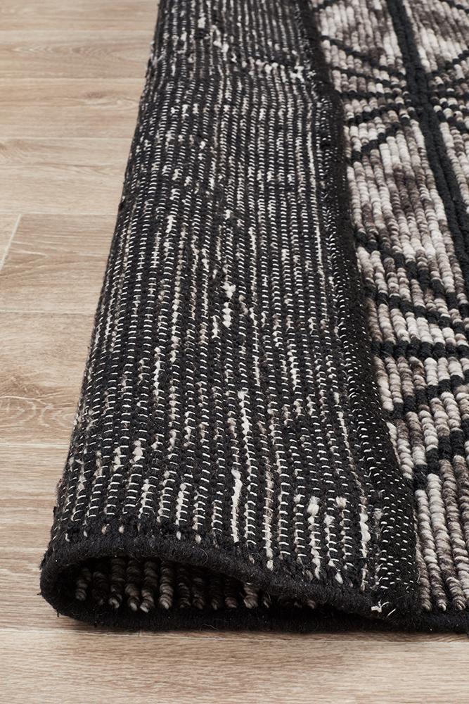 Miller Rhythm Motif Charcoal Rug