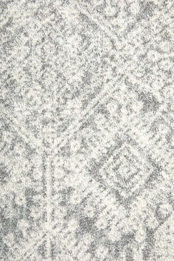 Mirage Zelda Silver Grey Round Rug