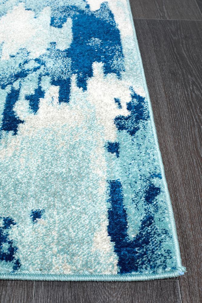Mirage Lesley Whimsical Blue Runner Rug