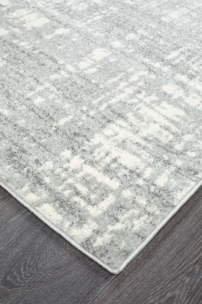 Mirage Ashley Abstract Modern Silver Grey Rug