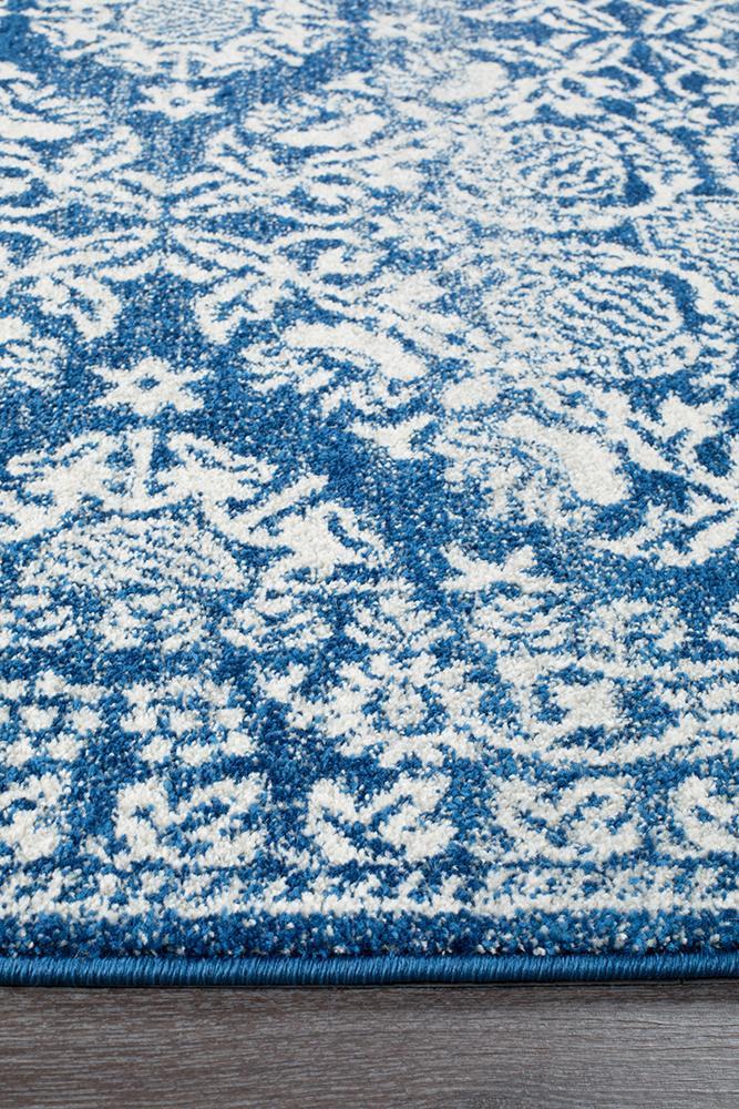 Mirage Gwyneth Stunning Transitional Navy Runner Rug