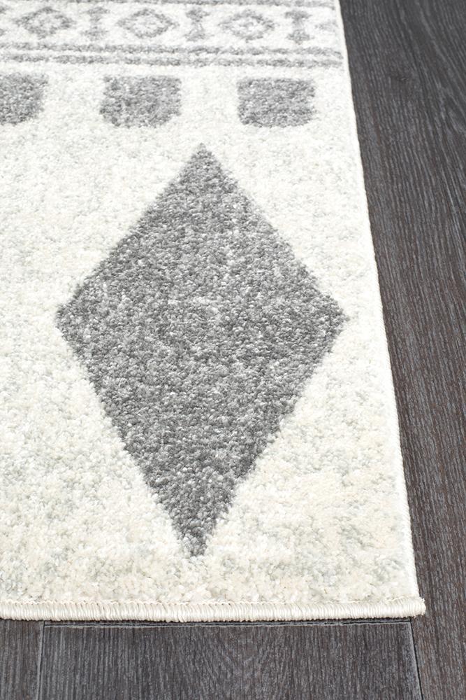 Mirage Adani Modern Tribal Design Grey Rug