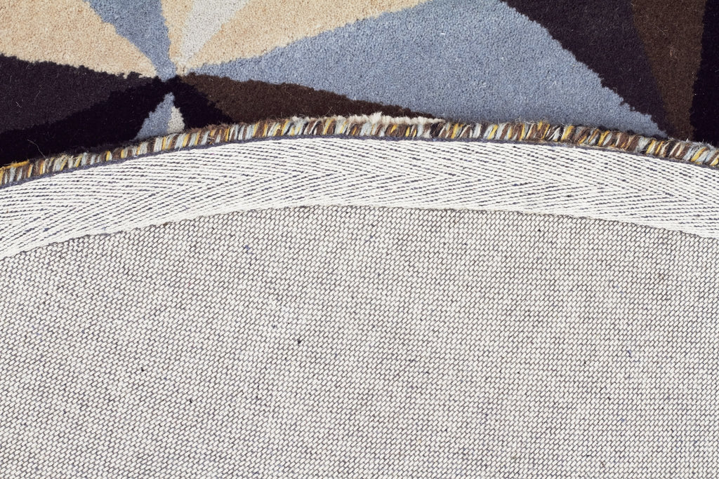 Matrix Pure Wool Blue Round Rug