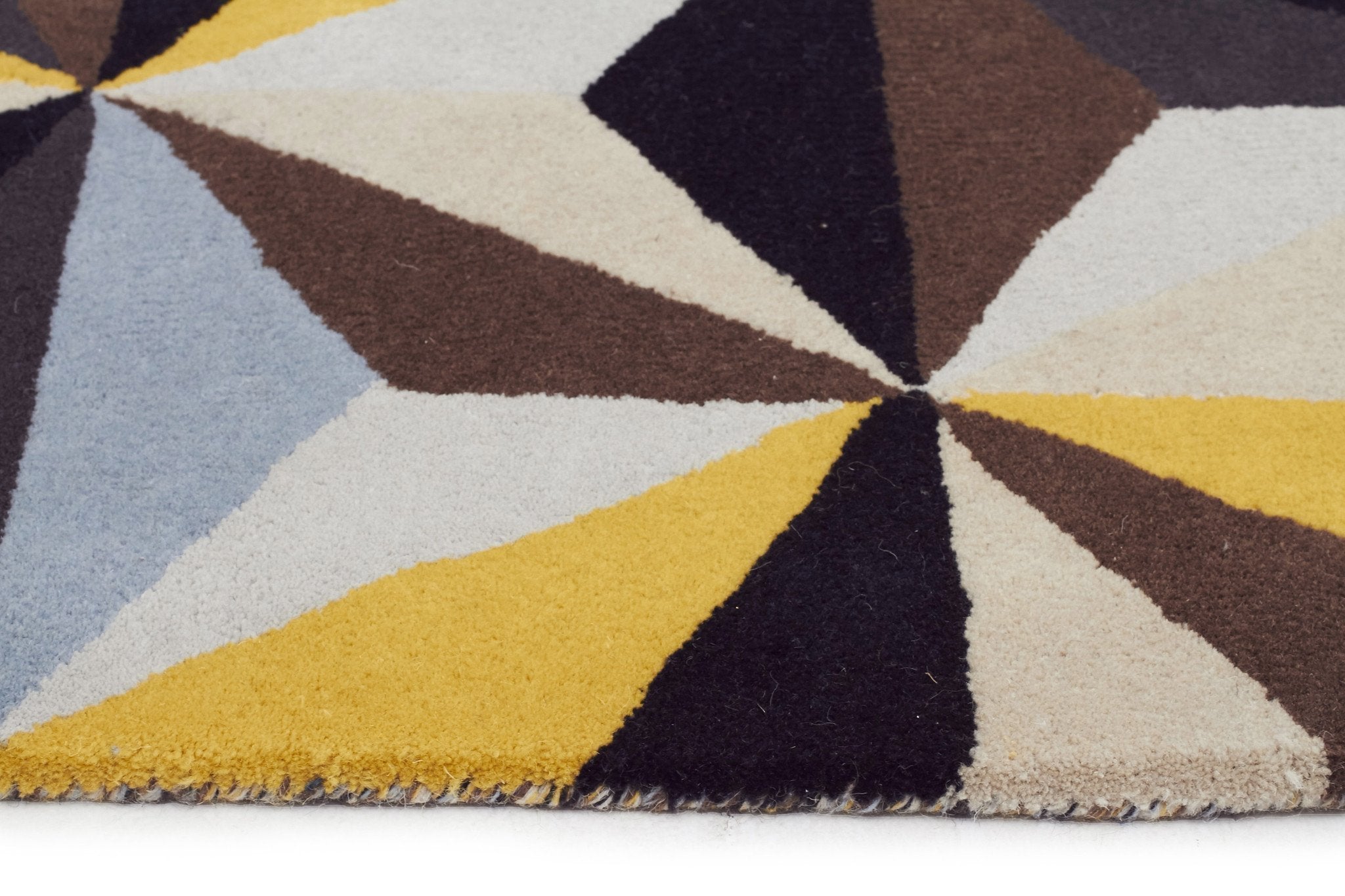 Matrix Pure Wool Blue Runner Rug