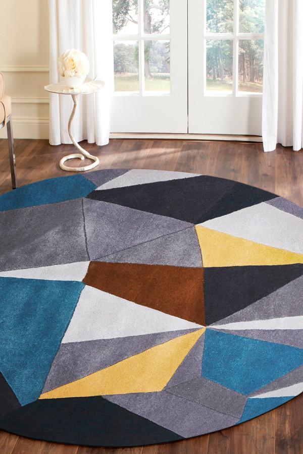 Matrix Pure Wool Safari Round Rug