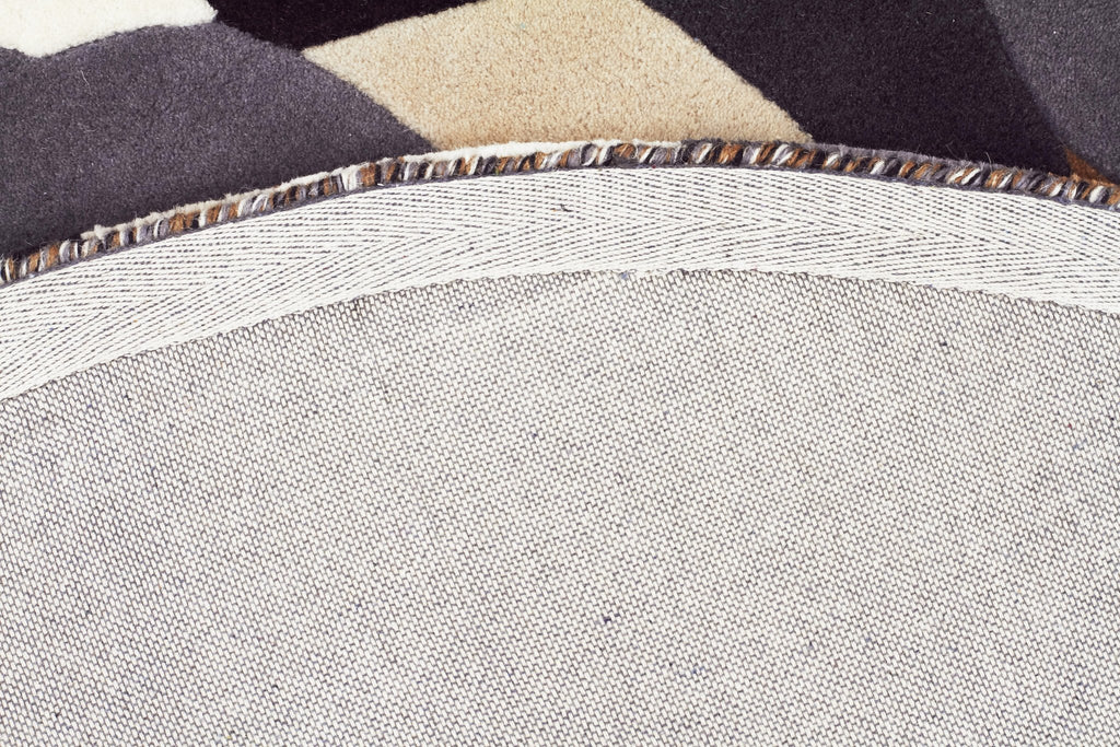 Matrix Pure Wool Fossil Round Rug