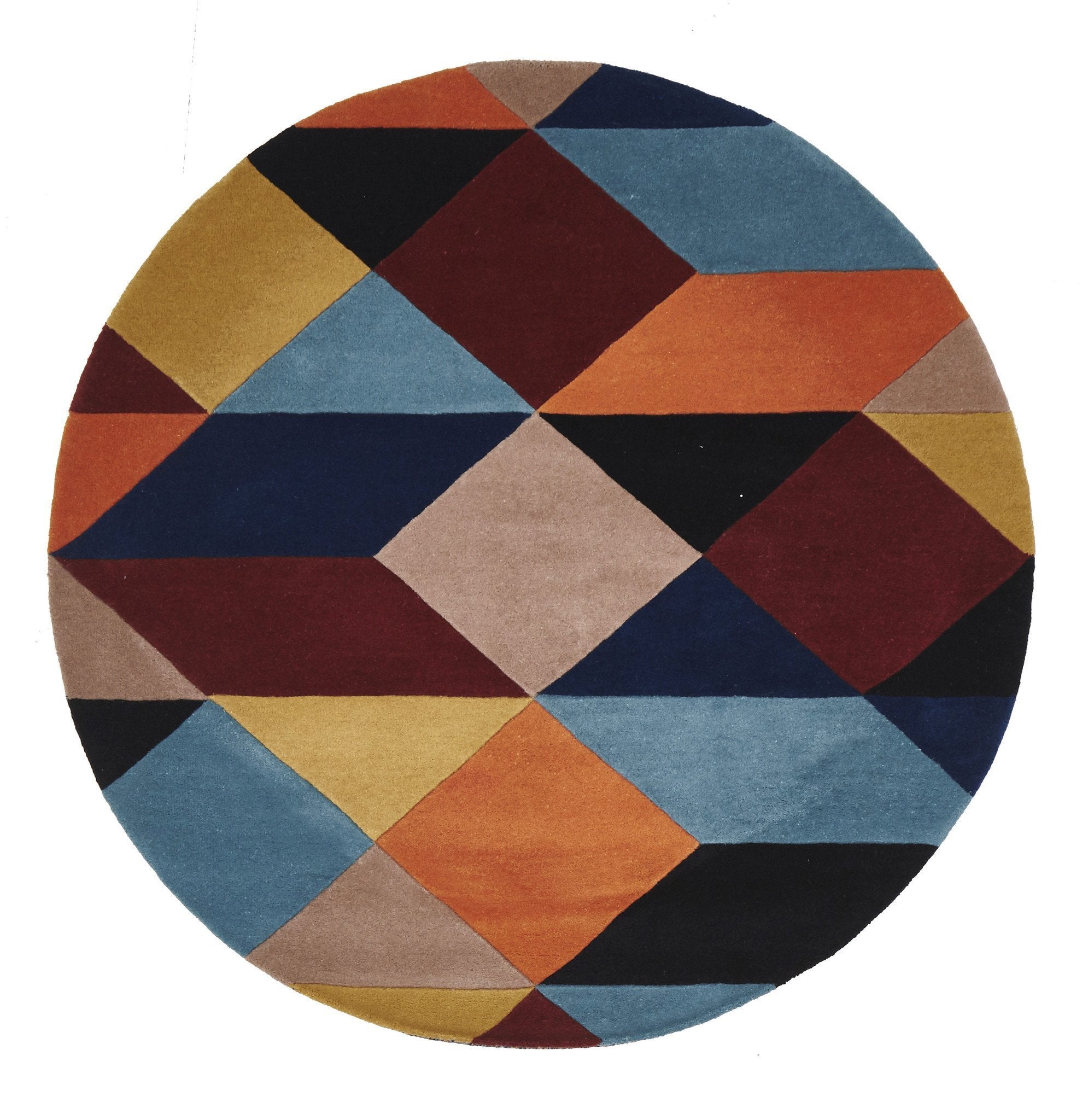 Matrix Pure Wool Sunset Round Rug