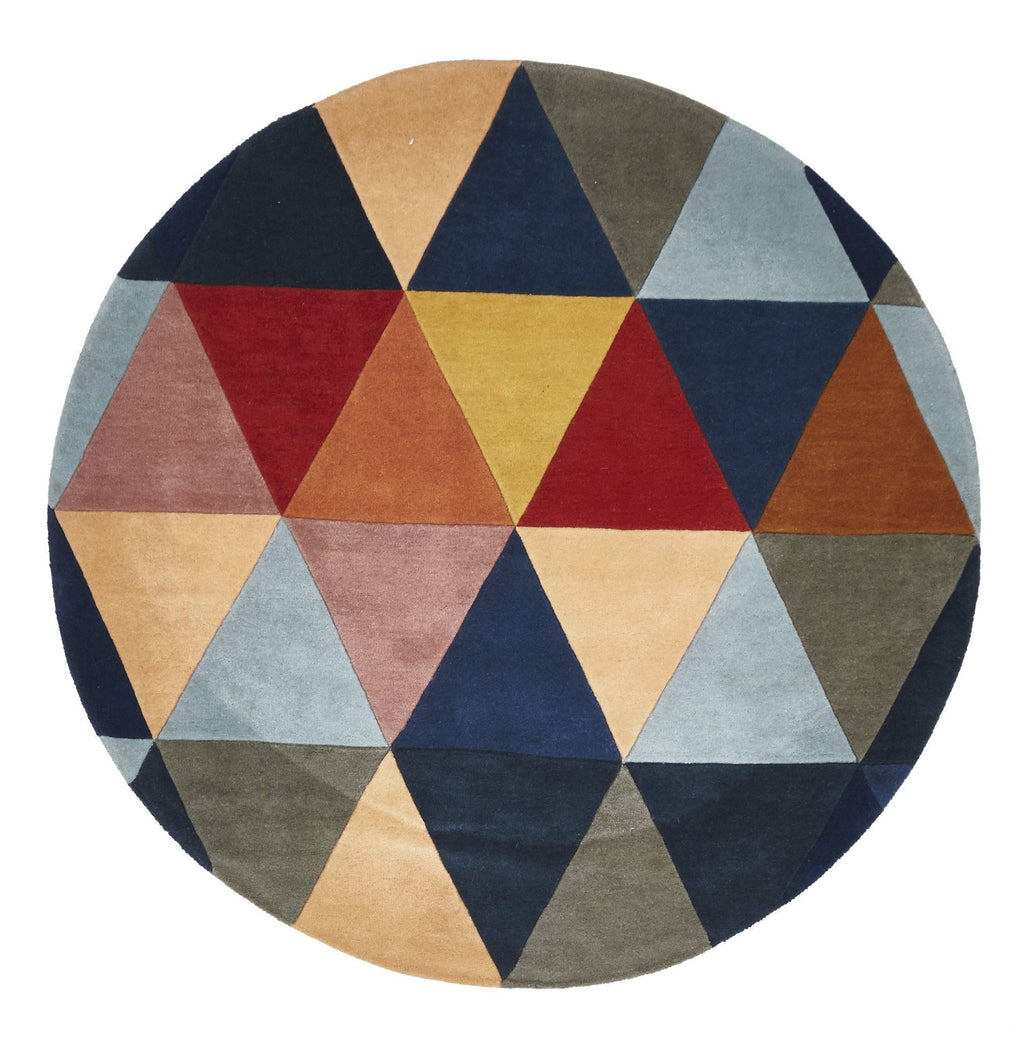 Matrix Pure Wool Multi Round Rug
