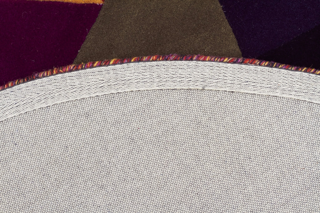 Matrix Pure Wool Crayon Round Rug
