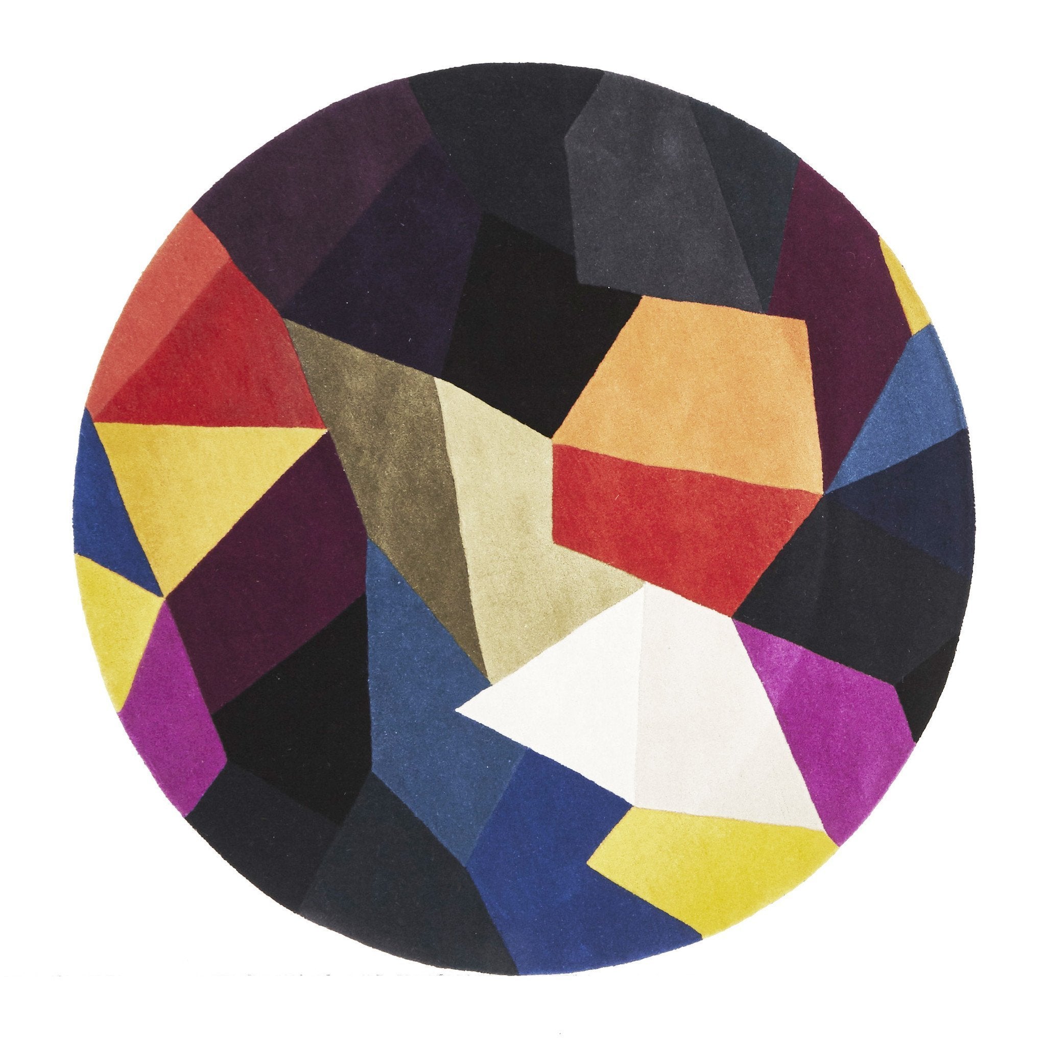 Matrix Pure Wool Crayon Round Rug